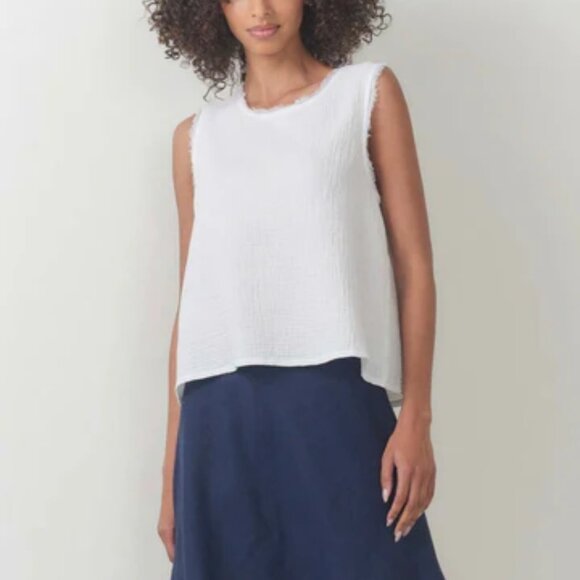 beautiful people La Tops - NEW - Beautiful People LA Gauze Sleeveless Shell, 100 Supima Cotton,Size Petite
